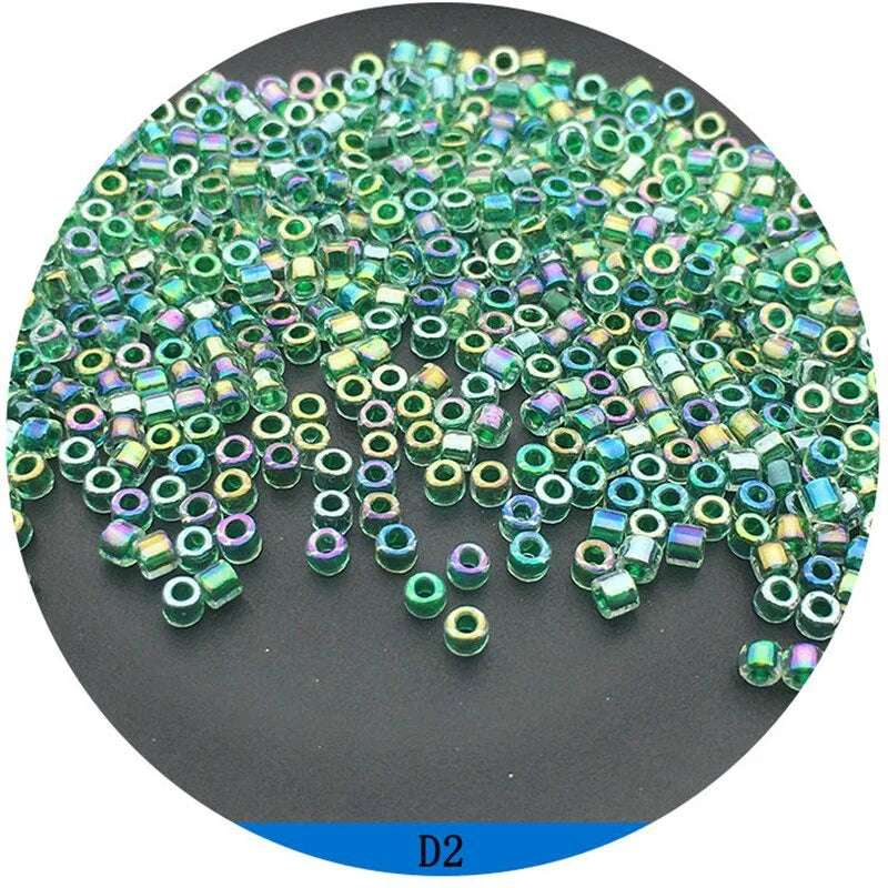 Miyuki Delica 2mm Glass Beads 500Pcs – 18 Colors for DIY