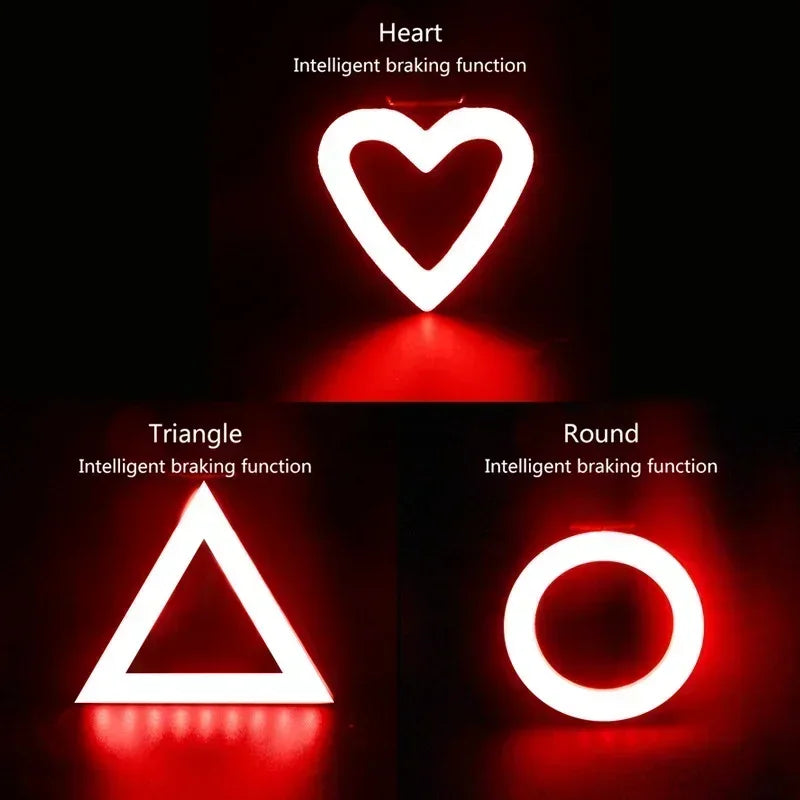 LED Bicycle Tail Light USB Rechargeable Waterproof Bike Rear Lamp