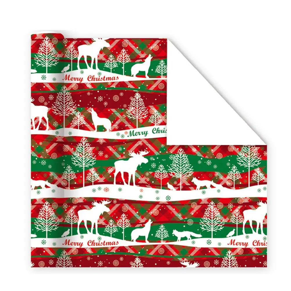 Vintage Christmas Gift Wrapping Paper – Santa & Tree DIY Craft