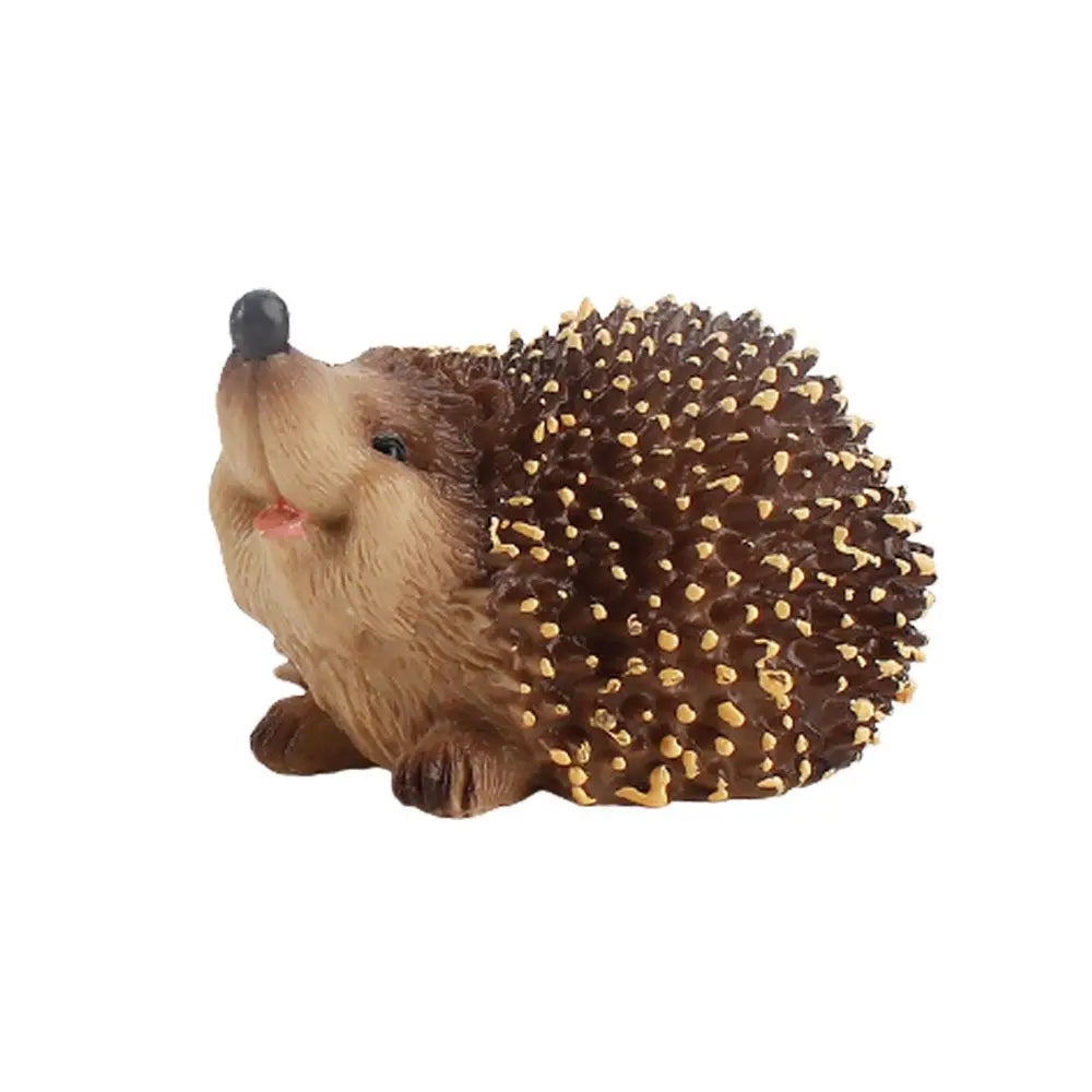 Hedgehog Animal Figurine – Miniature Wildlife Toy & Home Decor