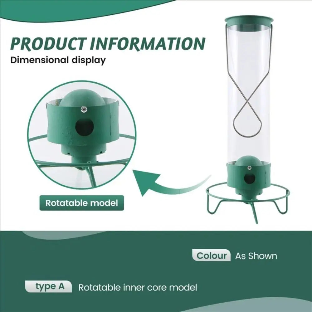 Squirrel-Proof Wild Bird Feeder – Large Capacity Metal Hanging