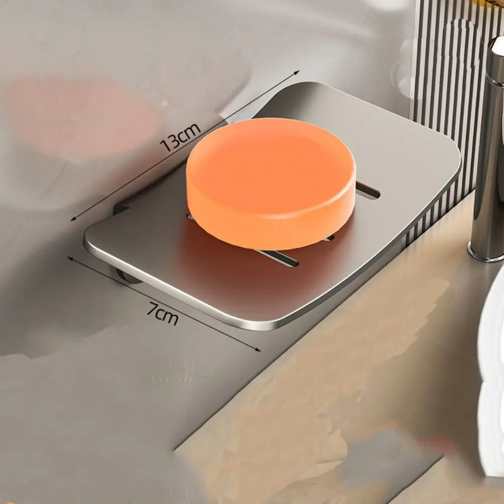 Wall Mounted Metal Soap Dish & Sponge Holder – Space Aluminum