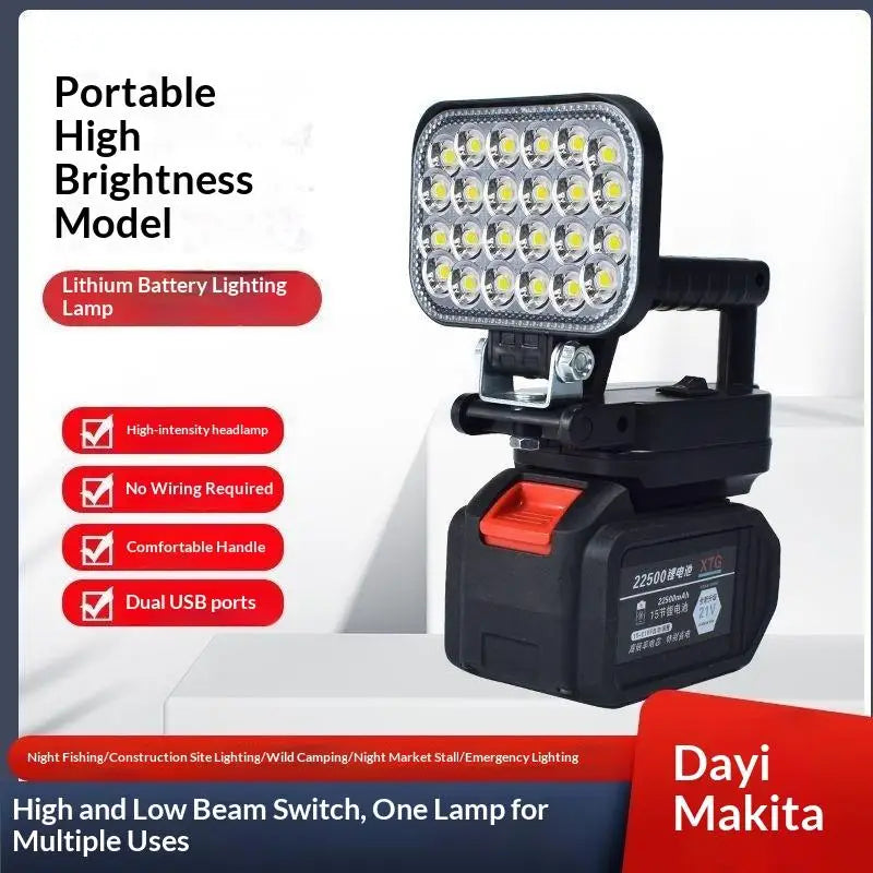 Portable LED Flashlight & Spotlight – Camping & Emergency