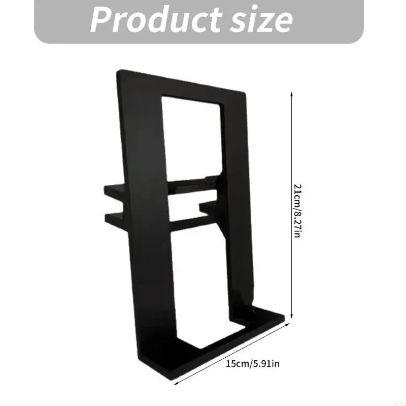 Acrylic Desktop Book Rack – Open Frame Upright Document Stand