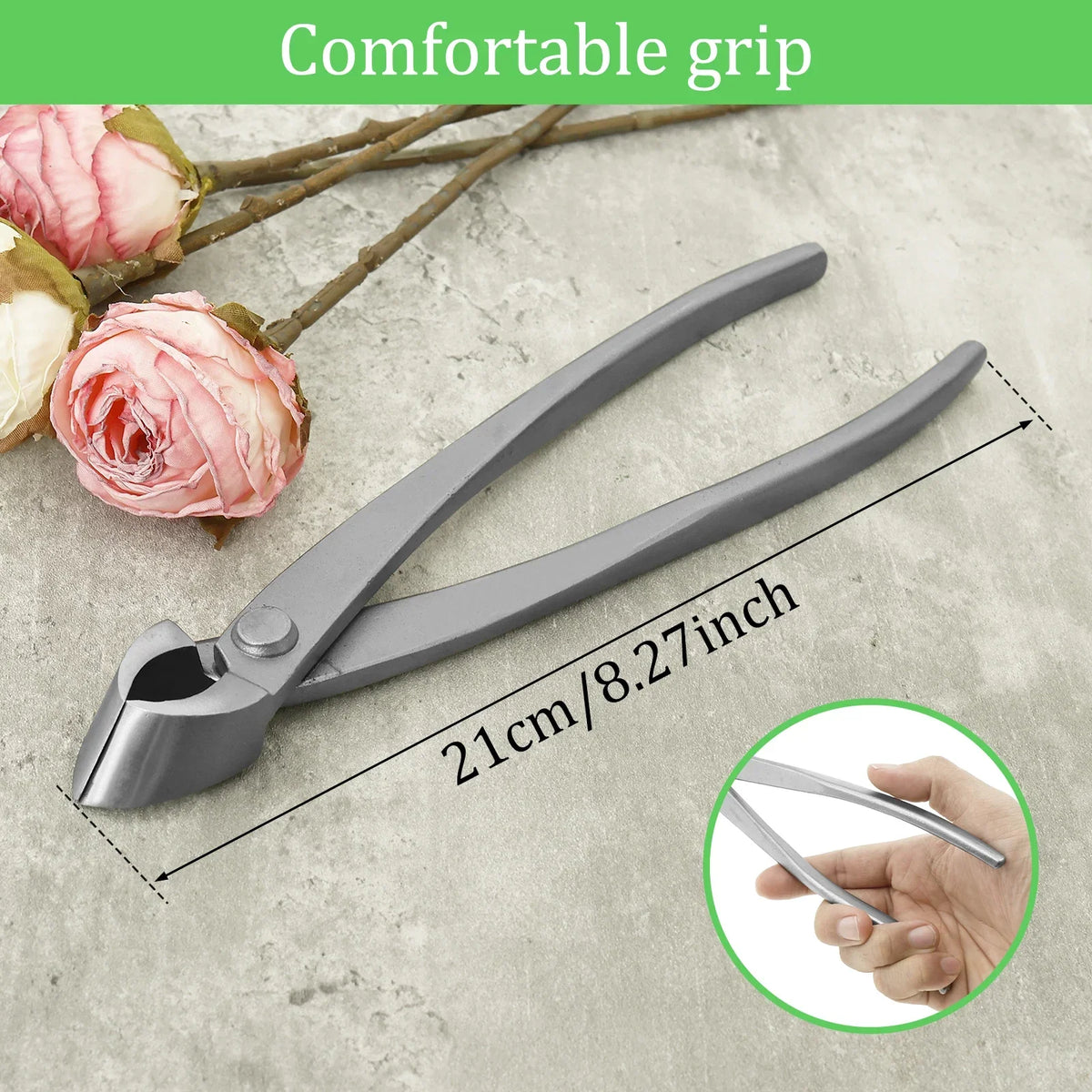Stainless Steel Bonsai Pruning Kit – Ergonomic Long Handle
