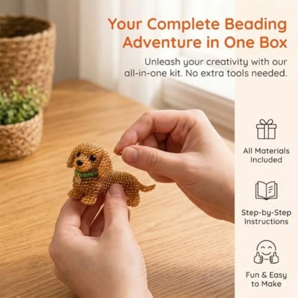 3D Bead Weaving Kit – Character Series DIY Craft Set