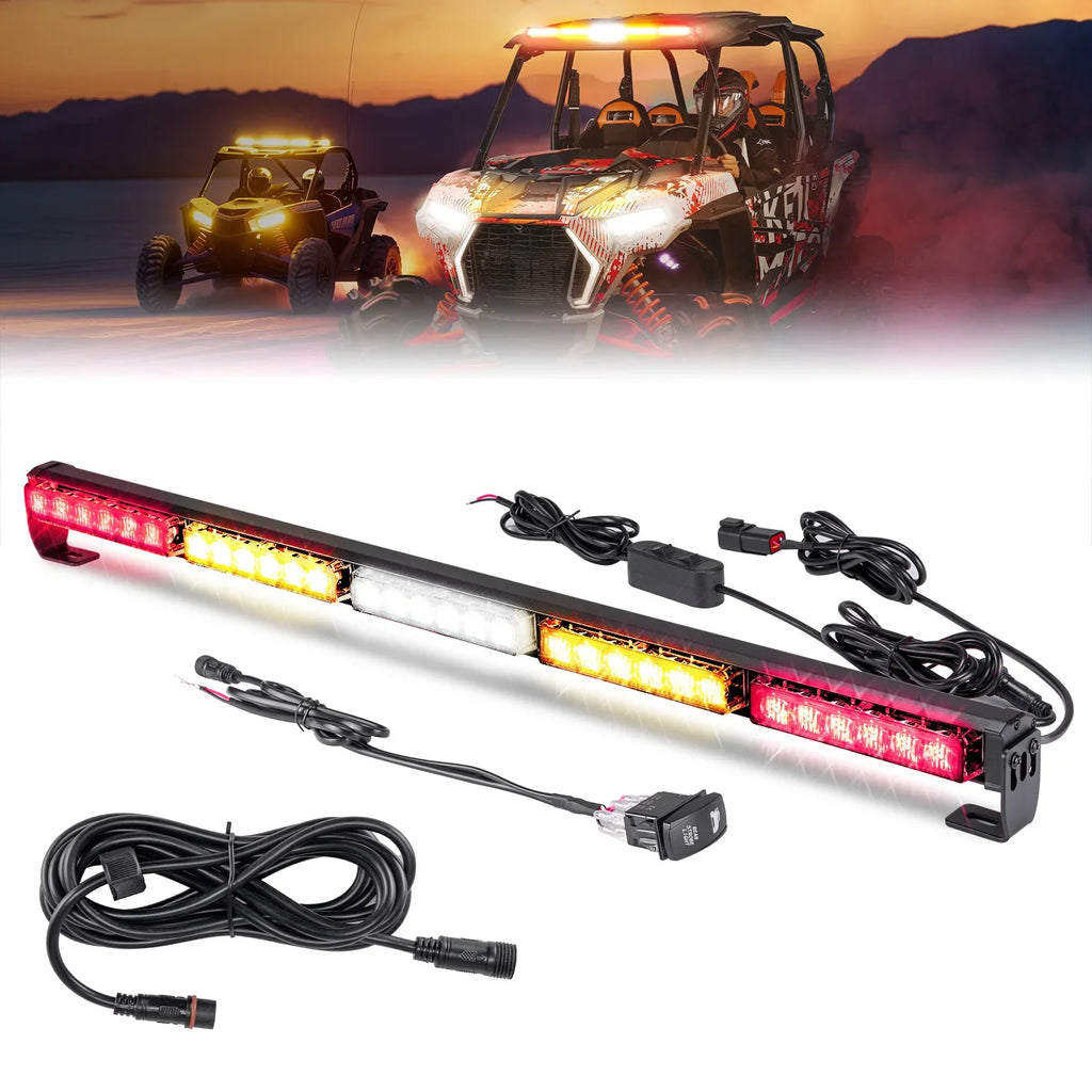 KEMIMOTO 30" UTV LED Chase Light Bar | Polaris Can-Am RZR