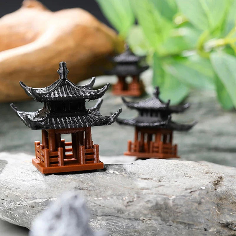 Mini Pagoda Statue – Zen Garden, Bonsai & Aquarium Decor