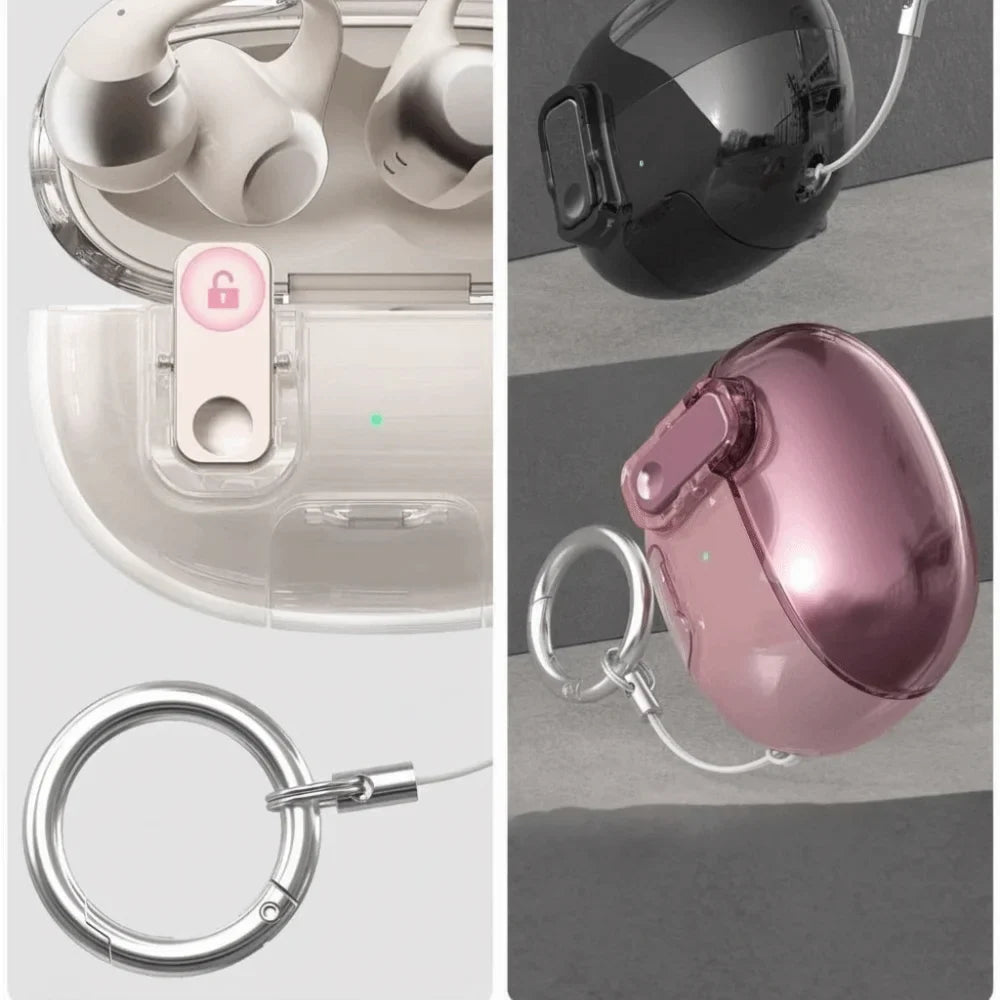 TPU Shockproof Case with Keychain for SHOKZ OpenDots ONE