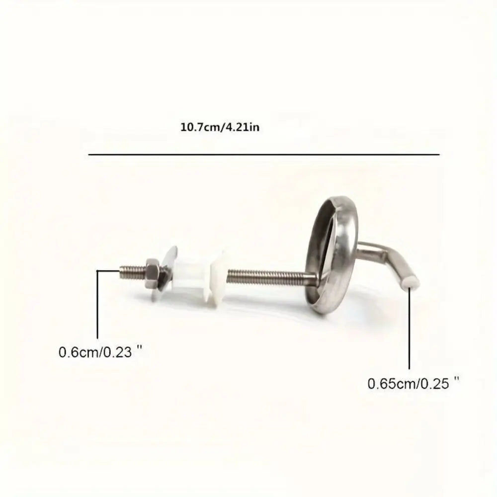 Stainless Steel Toilet Seat Hinge Kit – Universal Replacement
