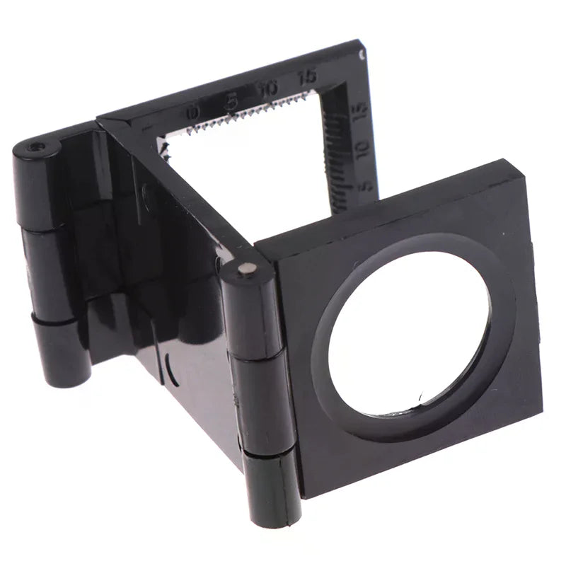 10X Folding Loupe Magnifier with Scale – 28mm Optical Lens