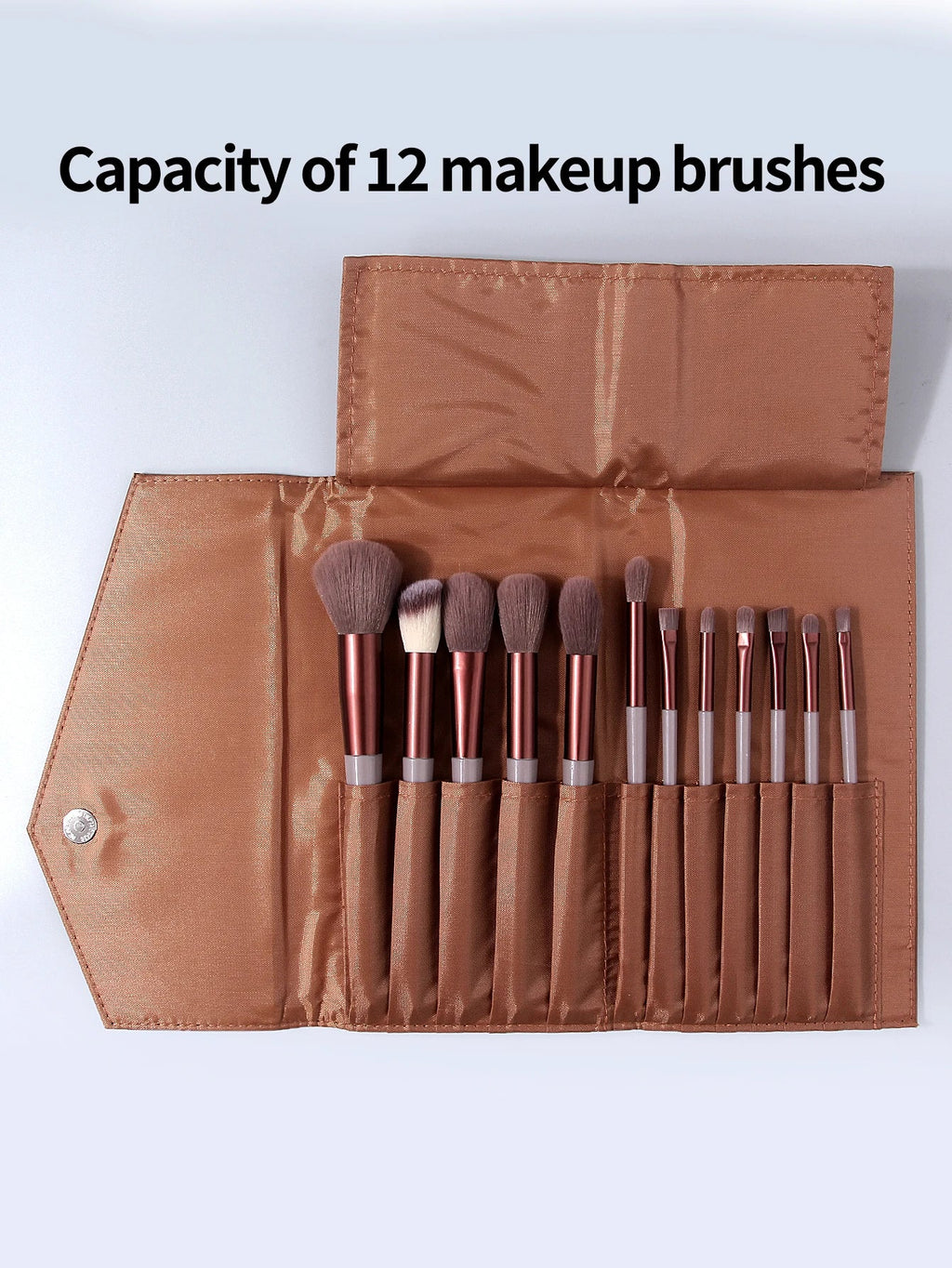 Luxury Envelope PU Makeup Brush Bag – Travel Magnetic Organizer