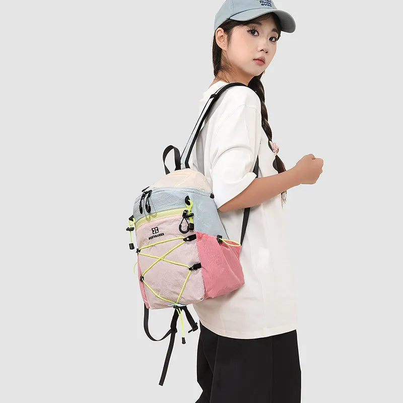 Color-Block Outdoor Backpack – Lightweight Unisex 20-35L