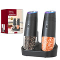 CLITON USB Rechargeable Automatic Salt & Pepper Grinder Set