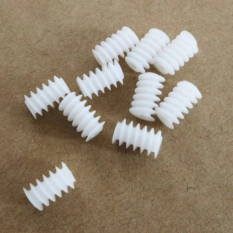 10pcs Plastic Worm Gear 0.5 Module 6×10 DIY Reduction Gears