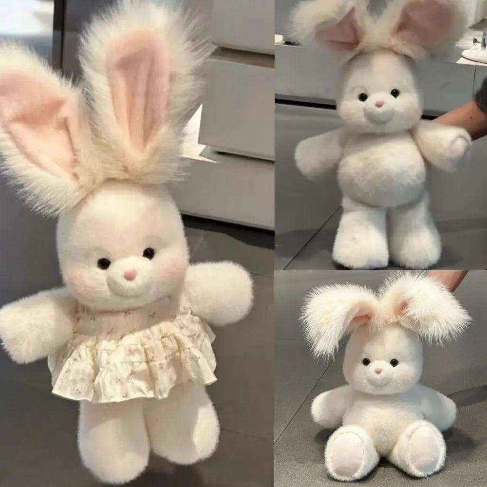 Soft Rabbit Stuffed Animal Plush Pillow – Long Ears, 17.7"