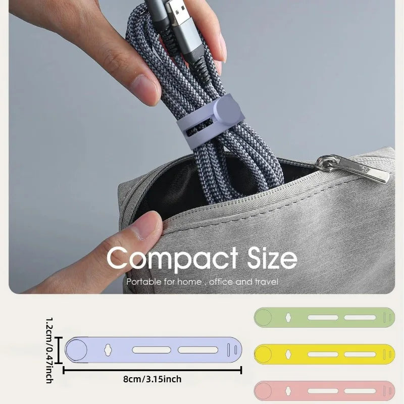 Portable Cable Organizer for Charging & Headphone Cables (5/10pk)