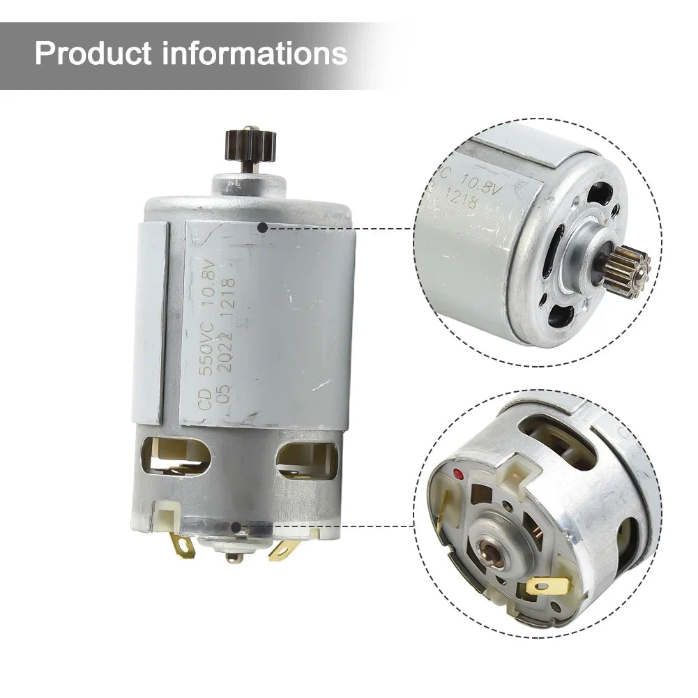RS550 Electric Drill Motor 10.8V–14.4V Copper Core | DAZZLEEX