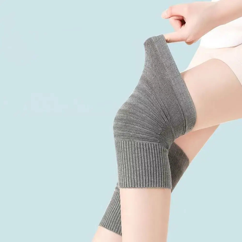 Cotton Thermal Knee Warmer Sleeve – Unisex Soft Knit Support
