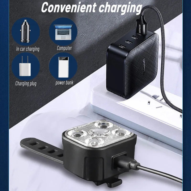 USB Rechargeable Bike Light Set – Front & Rear LED Lights