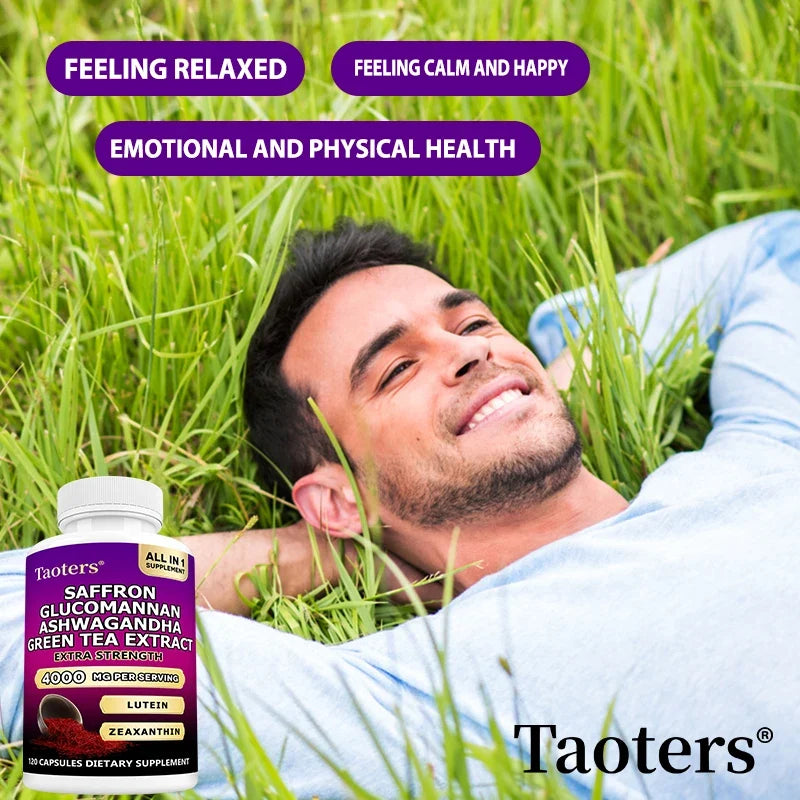 Saffron & Ashwagandha Supplement – Mood, Clarity & Cortisol