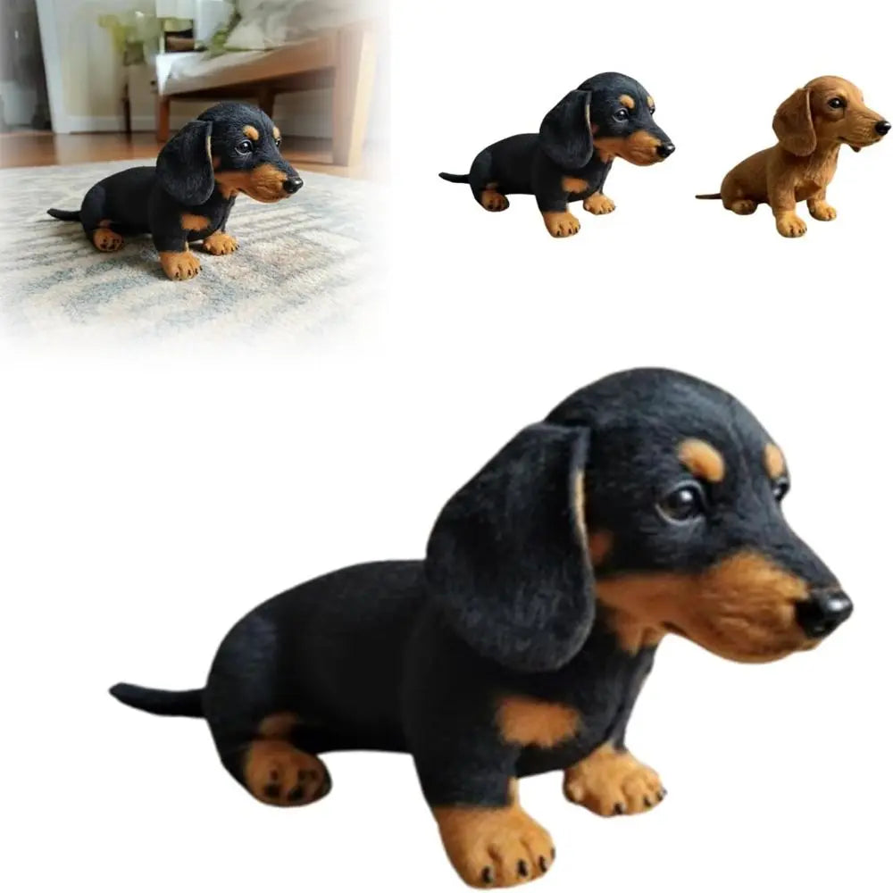 Realistic Dachshund Plush Toy – Soft Stuffed Dog Pillow