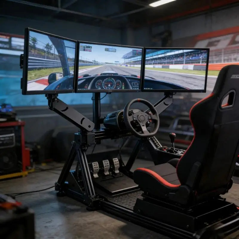 Triple Monitor Mount Bracket | Racing Sim Cockpit Screen Stand