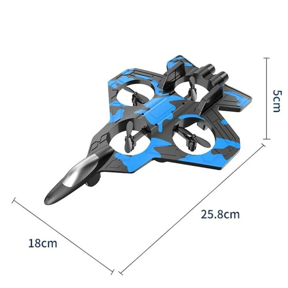 2.4GHz Foam RC Stunt Plane – Gravity Sensing, LED, Kids Toy