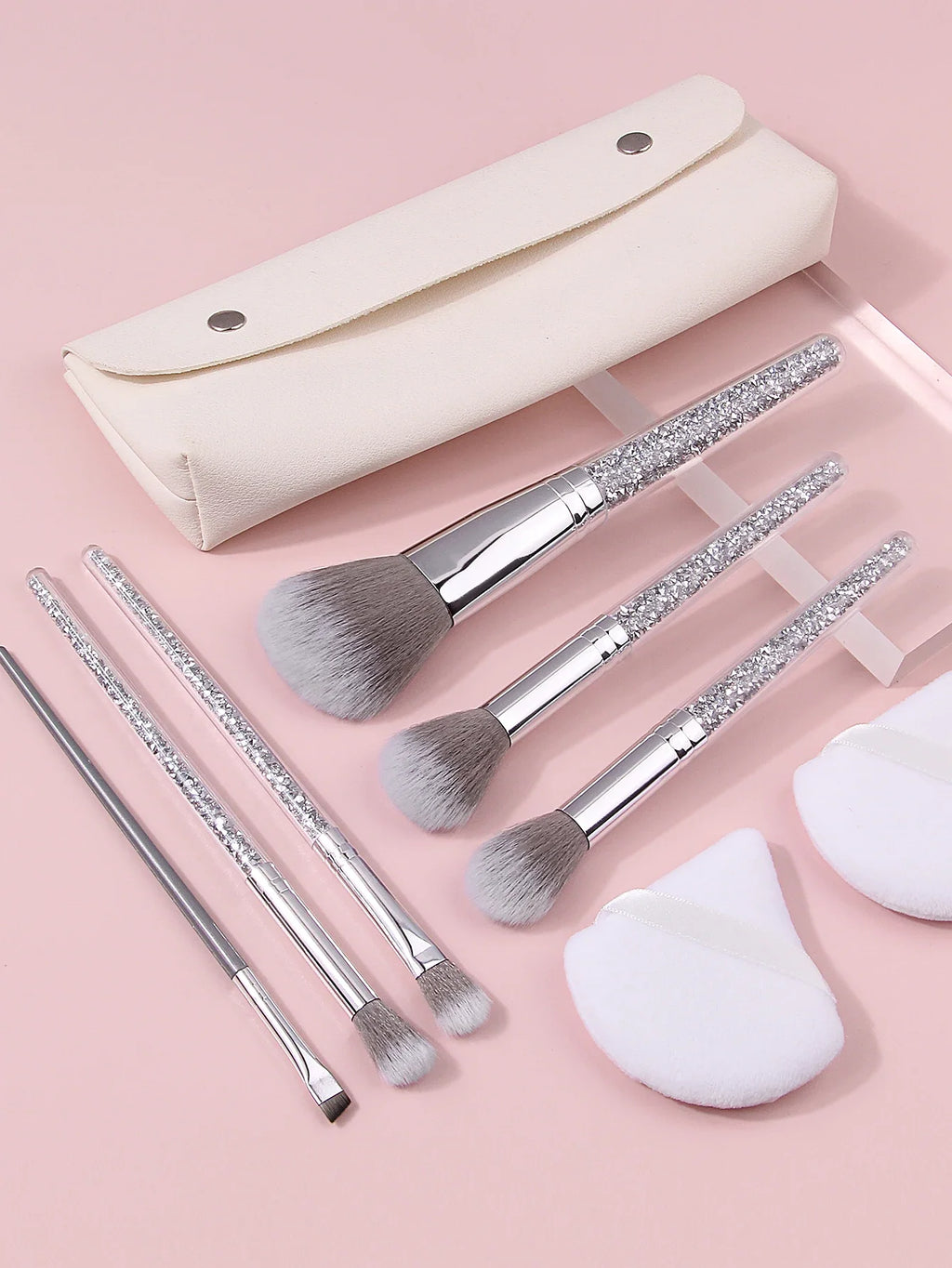 9-Piece Soft Makeup Brush Set – Foundation & Eyeshadow Blending