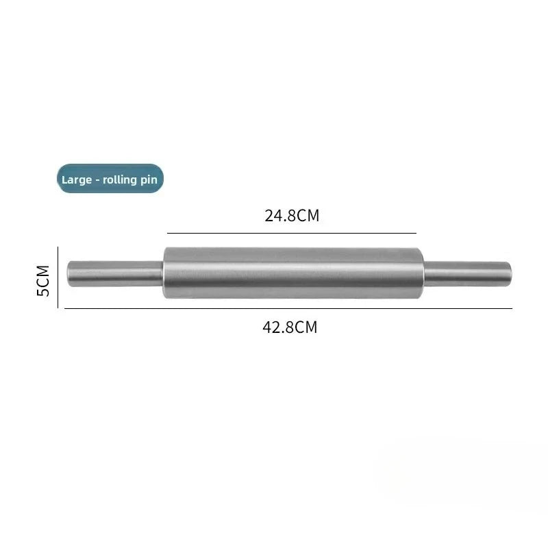 Stainless Steel Rolling Pin – Heavy Duty Dough Roller | Nixie