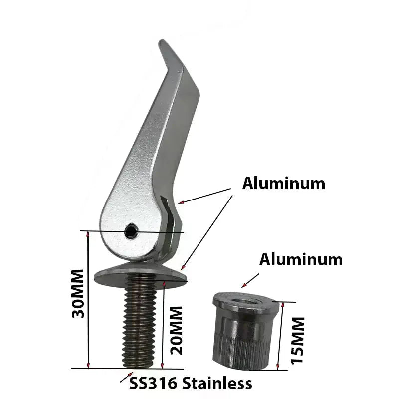 M8 Quick Release Cam Lever Bolt – Anti-Rust Galvanized Fastener