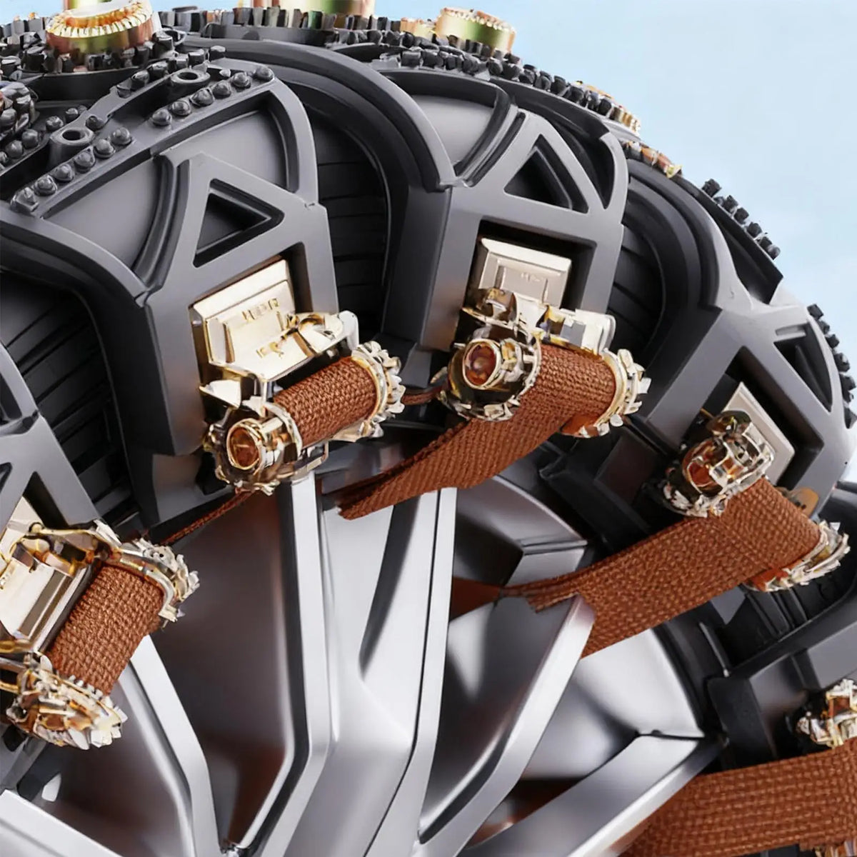 8-Piece Winter Tire Snow Chains | Fits 165–265mm Wheels