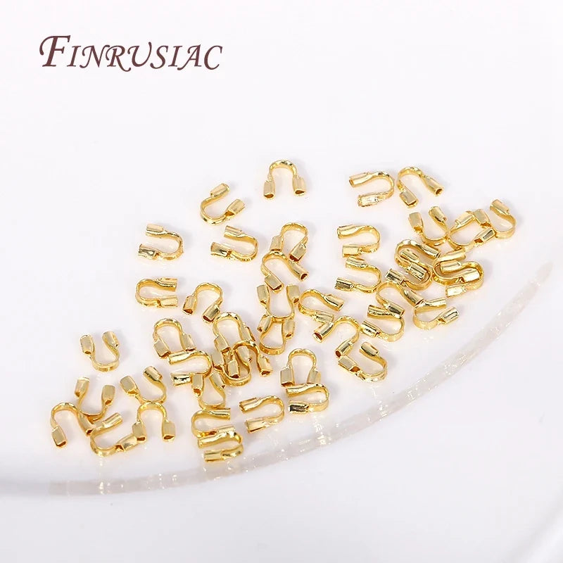 18K/14K Gold Plated Wire Guardian Cord Protectors | DIY Jewelry