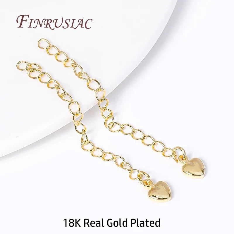 18K Gold Plated Brass Extension Chain Connectors | DIY Jewelry