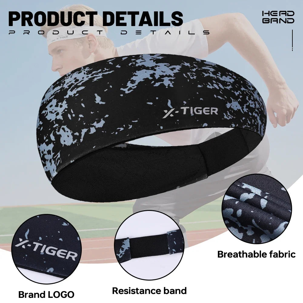 X-TIGER Ice Silk Cycling Headband – Sweat-Wicking Bandana