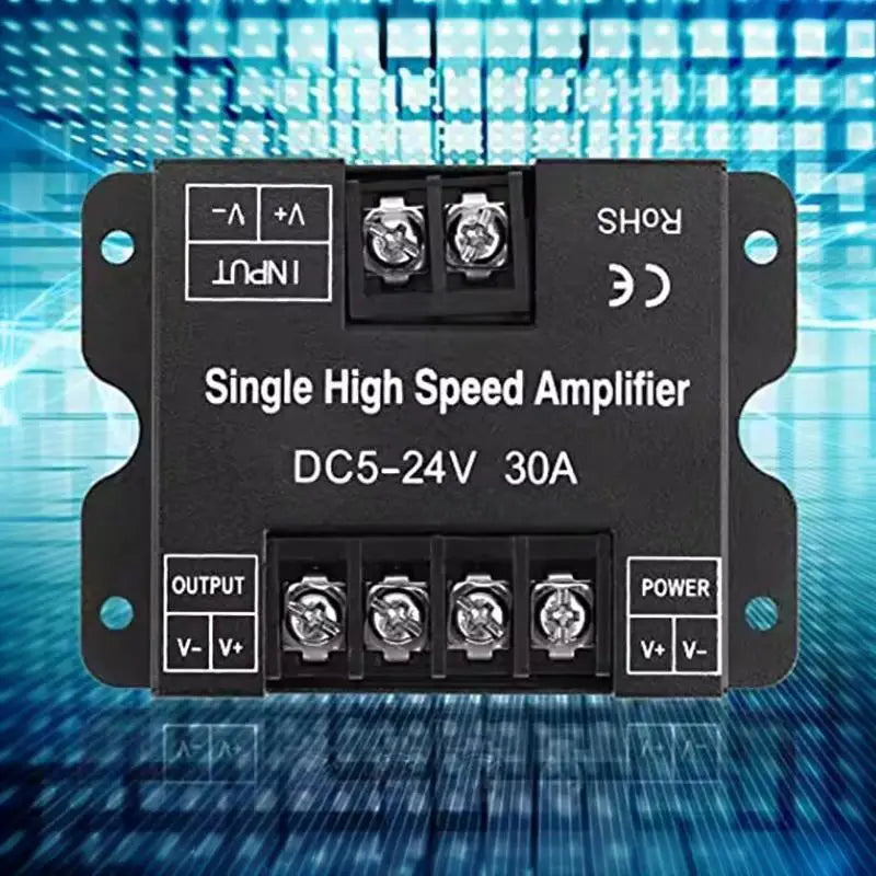 30A LED Strip Signal Amplifier DC 5-24V | Iron Housing Module
