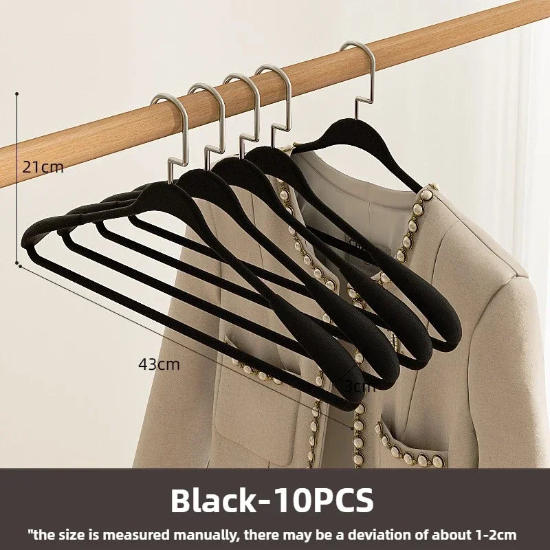 Heavy-Duty Wide Shoulder Metal Clothes Hangers – 5/10 Pack