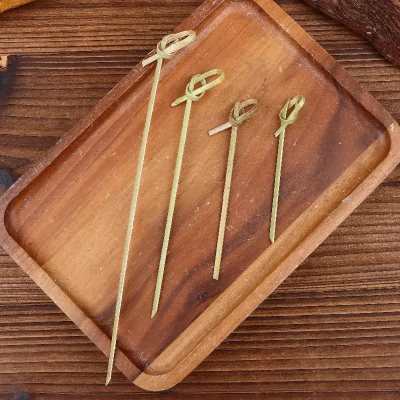 Bamboo Knot Skewers 100/200-Pack – BBQ & Cocktail Picks