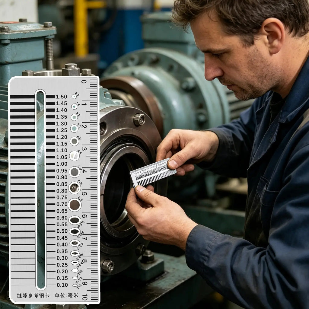 Stainless Steel Crack Gauge Ruler | Portable Gap Width Tool