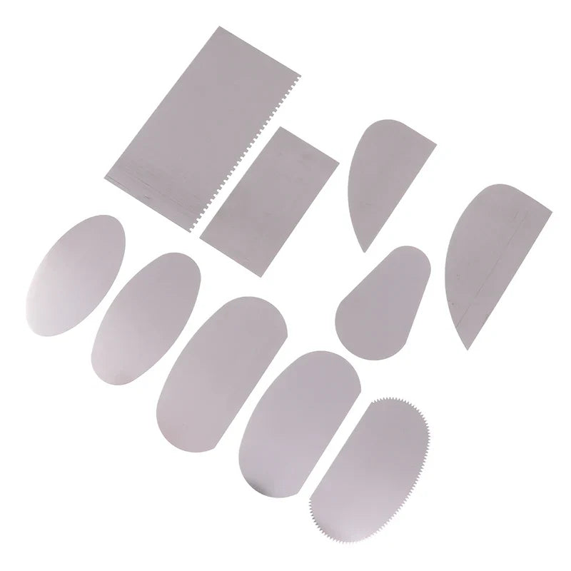 10-Piece Stainless Steel Clay Sculpting & Pottery Scraper Set