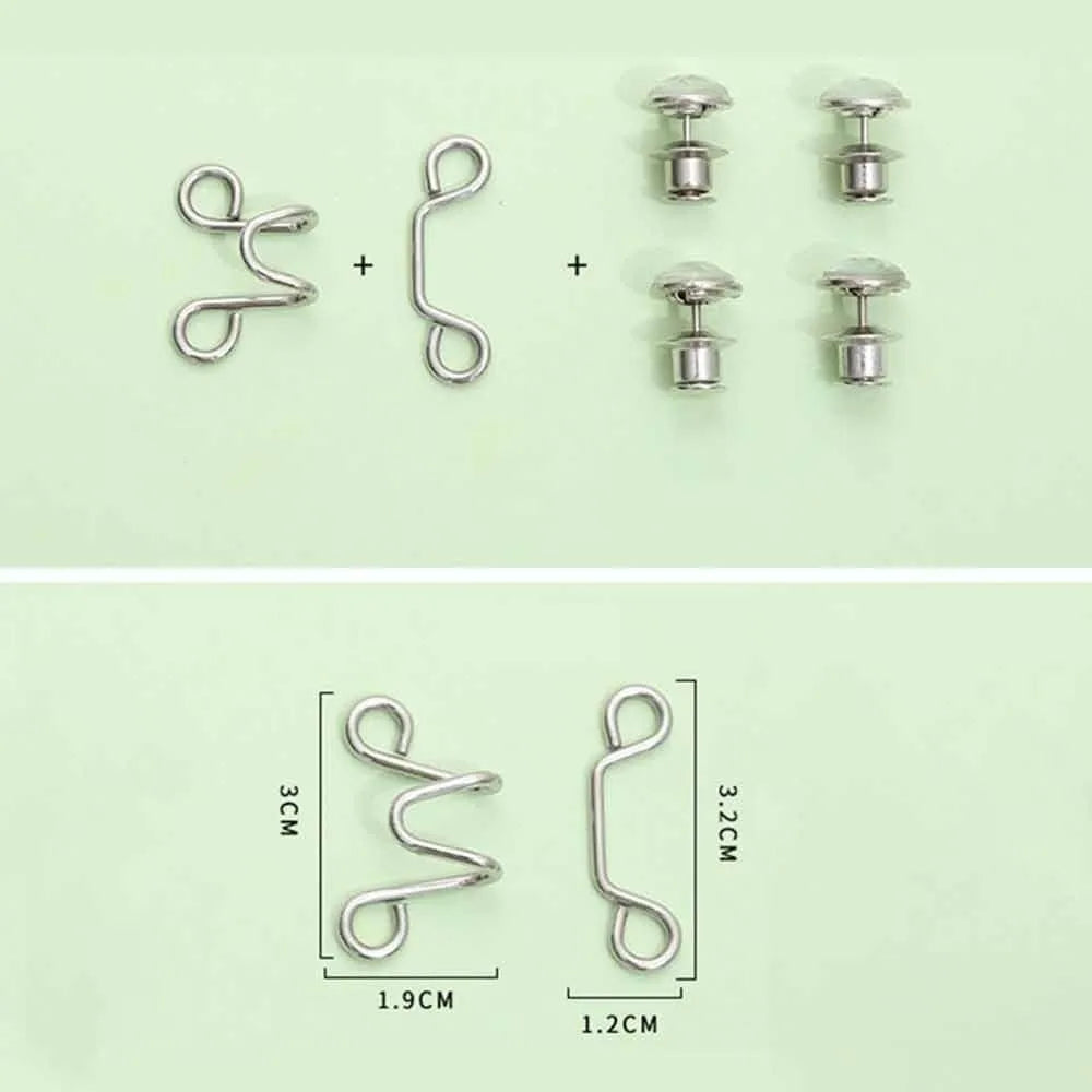 No-Sew Adjustable Button Pins for Jeans, Pants & Skirts