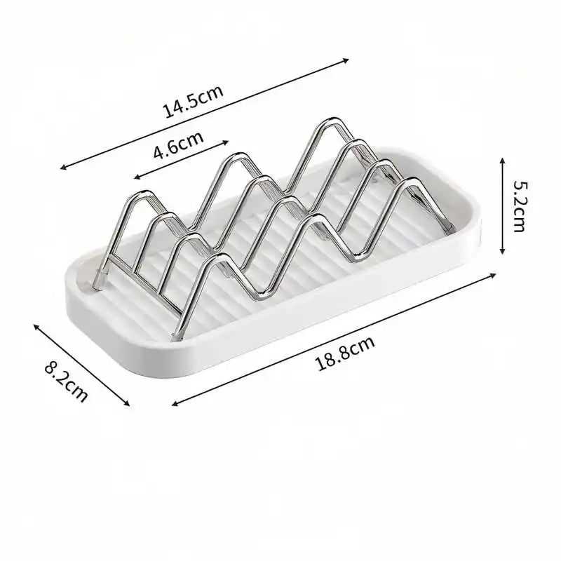 Wave Soap Tray – No-Drill Bathroom Shelf Storage Rack