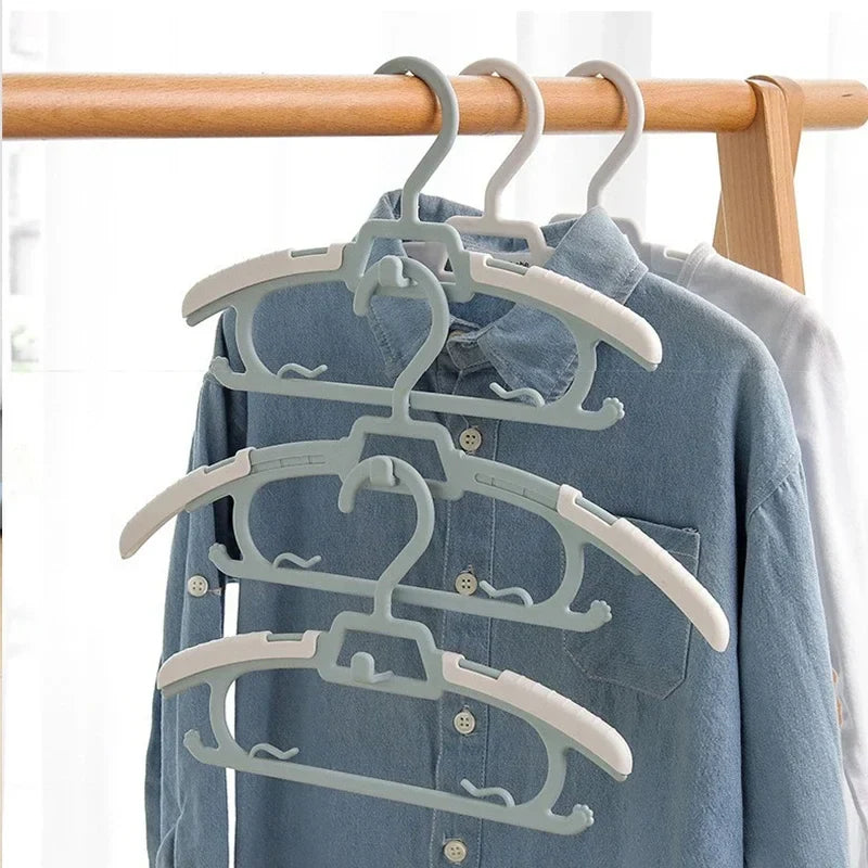 10-Pack Kids Non-Slip Telescopic Clothes Hangers | Baby Rack
