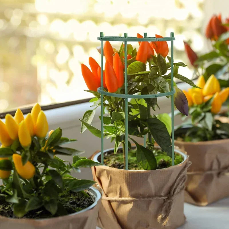 T-Shaped Plant Support Stakes | Garden Pot Rack Set 4/8pc
