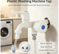 Dual Outlet G1/2" Water Tap – Independent Control & Hose Adapters