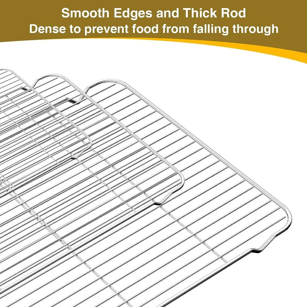 Stainless Steel Baking Pan & Wire Rack – BBQ & Camping Tray