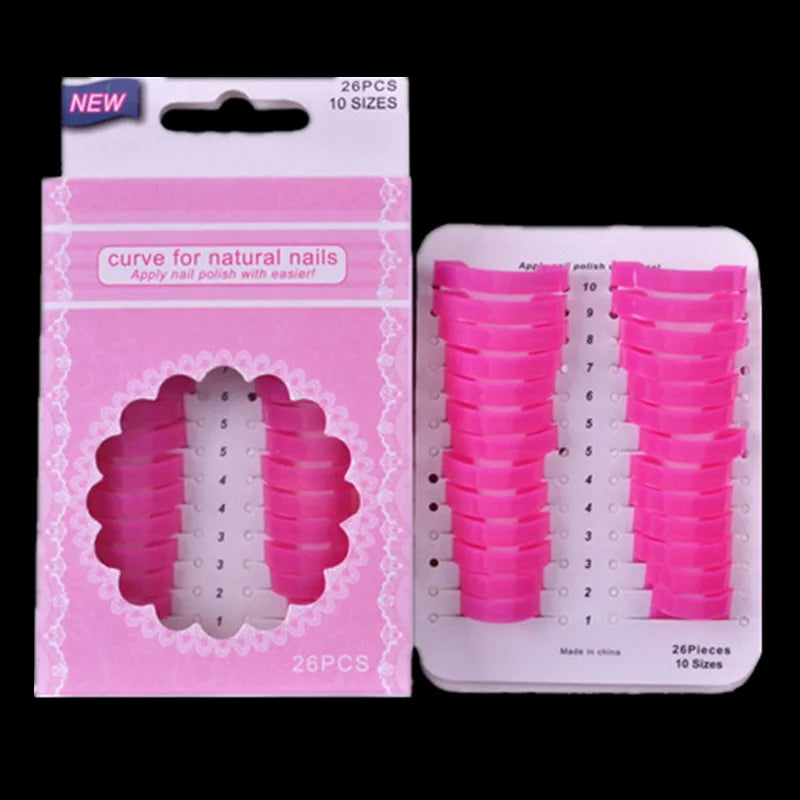 26Pcs Nail Forms Kit – 10 Sizes French Manicure Clips