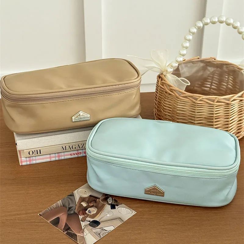 Waterproof PU Makeup Organizer Bag | Large Travel Toiletry Bag