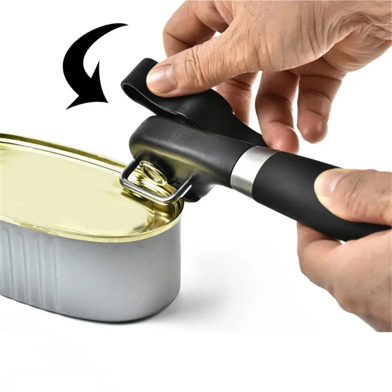 Manual Side-Cut Can Opener – Stainless Steel Kitchen Tool