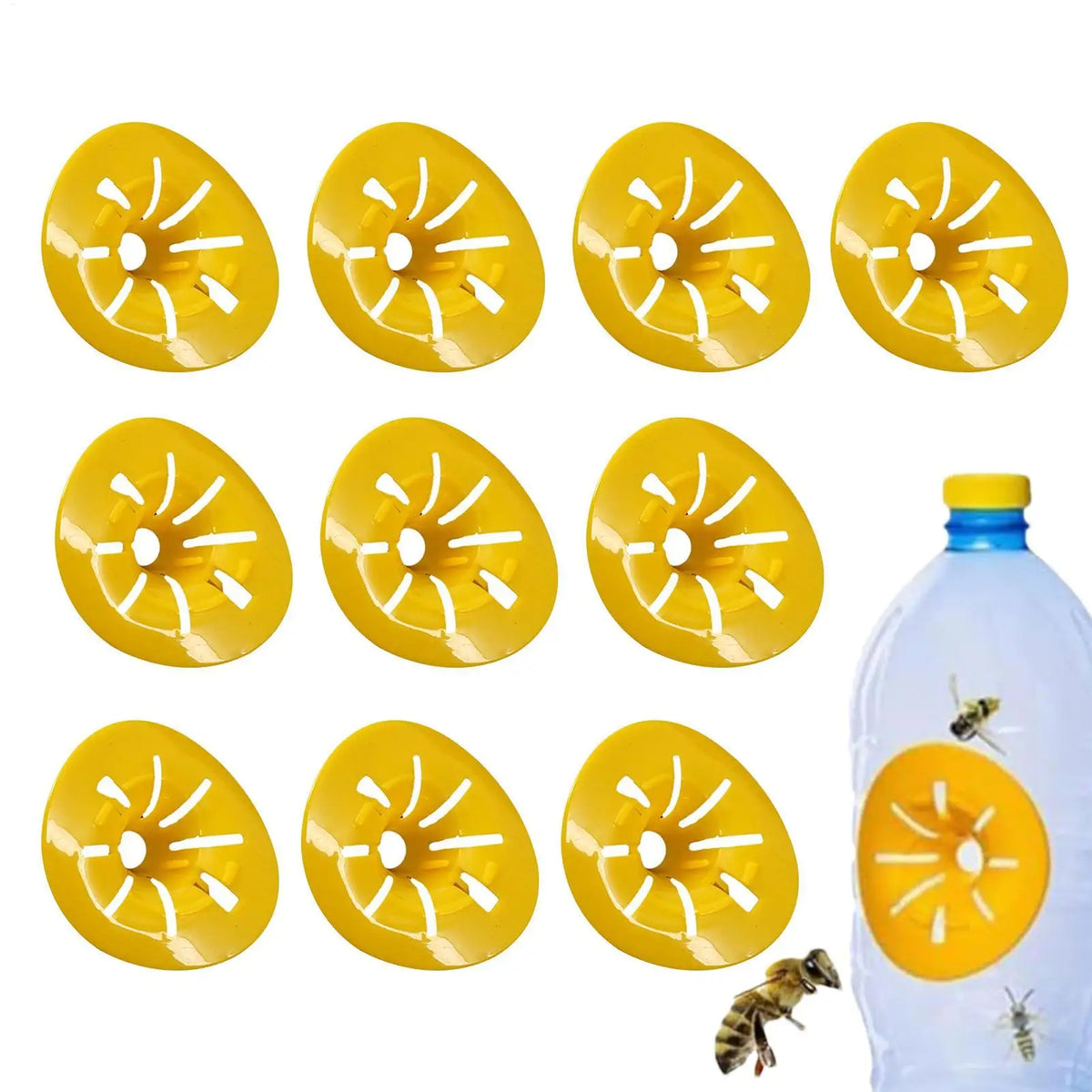 10-Pack Reusable Flower Wasp & Hornet Trap Bee Catcher
